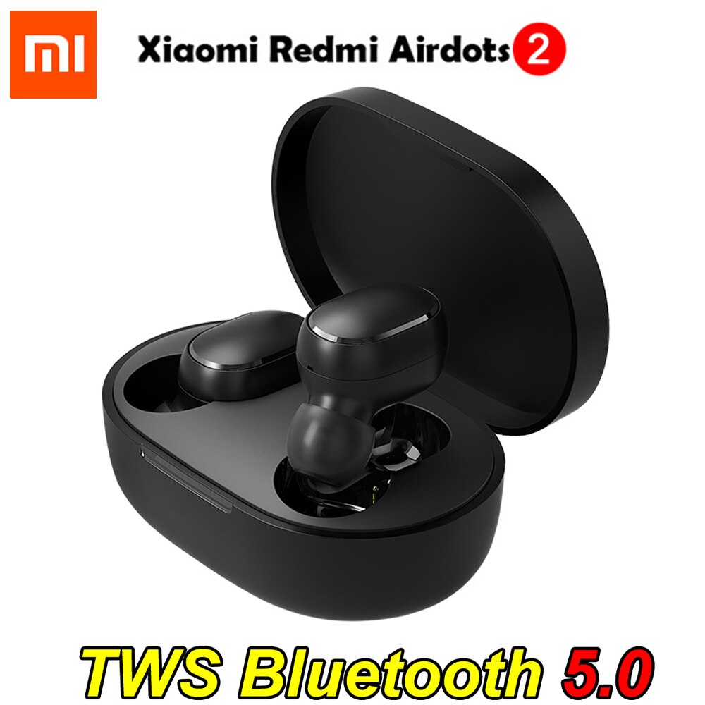 Xiaomi Redmi Airdots earphone 2 TWS Stereo Wireless earphone Voice control Bluetooth 5.0 Noise reduction Tap Control