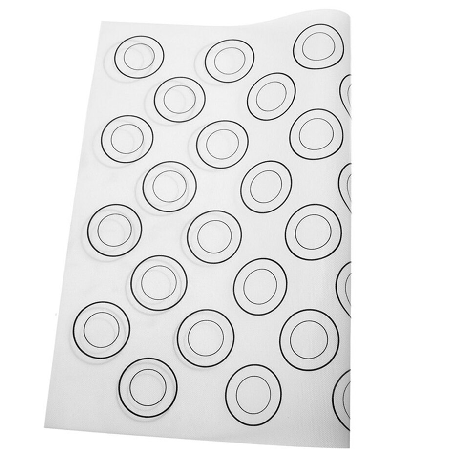 Silicone Dough Mat Bakeware 40*30cm Macaron 44 Circles Pastry Oven Pasta Tool Baking Sheet Tray Liner Mat Cake Pad