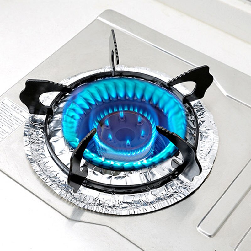Gas foil cleaning pad Gas Stove Aluminium Foil Paper High Temperature Resistant Oil-proof Cleaning Pad Cookware Accessories