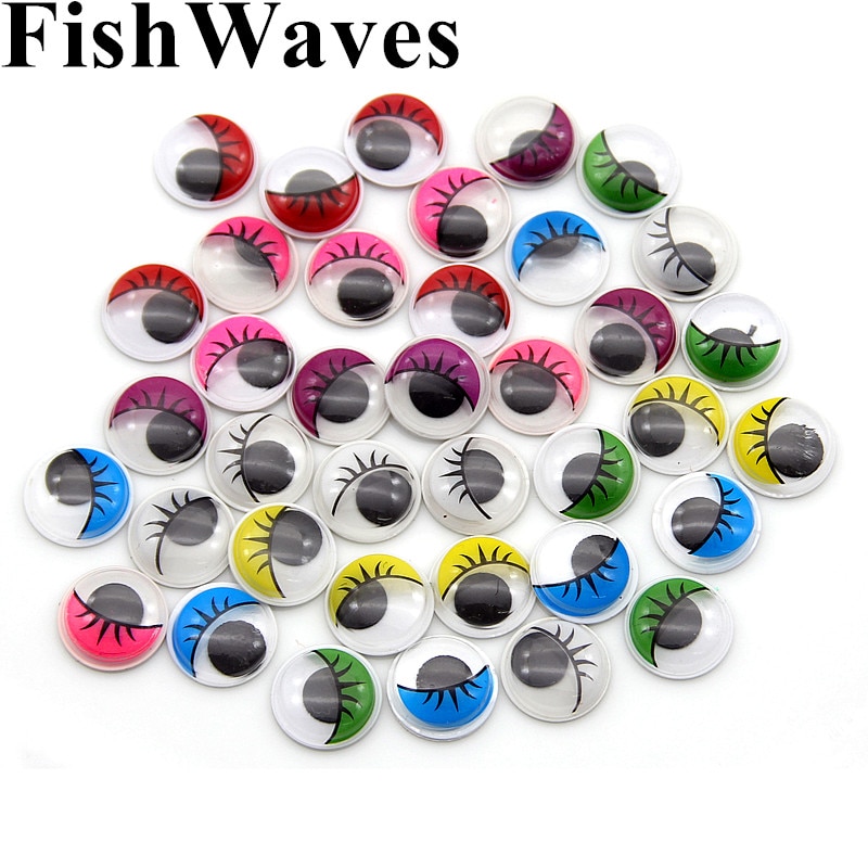 15.5mm zelfklevende wiebelende, veelkleurige wiebelende poppenogen voor speelgoed, gebruikt voor handgemaakte doe-het-zelf-knutsels, poppenaccessoires (100 stuks)