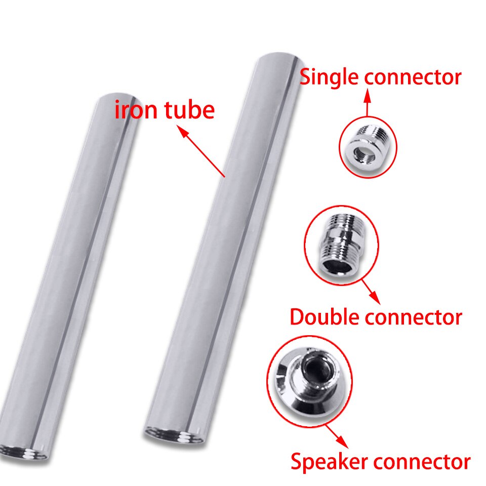 Tubo de ferro de 32mm de diâmetro, tubo reto com dentes internos e acessórios de iluminação para lâmpada de piso e lustre