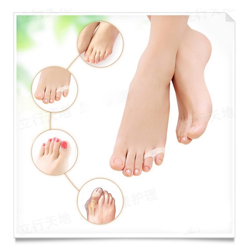 9 Pairs Silicone Toe Separator Gel Toe Bunion Guard Foot Care Tool Little Toe Finger Halux Valgus Little Toe Thumb For Daily Use
