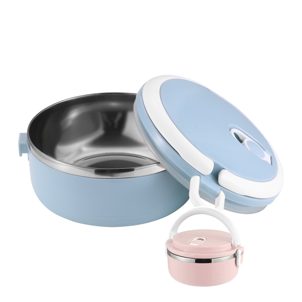 700 Ml Draagbare Lunchbox Roestvrijstalen Geïsoleerde Bento Lunchbox 1 Layer Servies Voedsel Opslag Container Lunchbox Met deksel