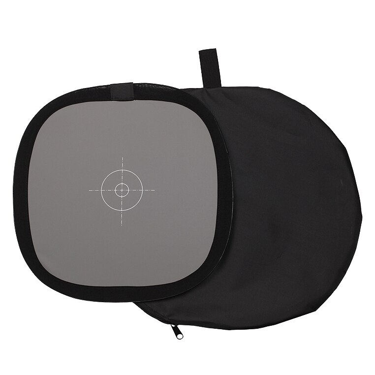 3 In 1 37 Cm 18% Opvouwbare Grijskaart Reflector Witbalans Double Face Focus Board Met Draagtas