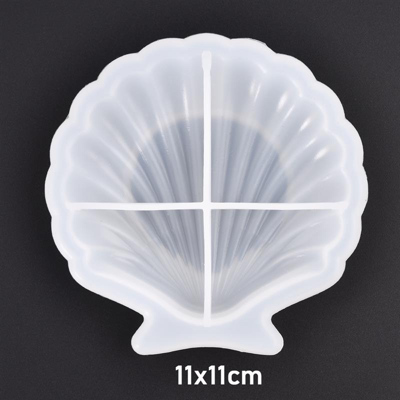 Opbergbak in de vorm van een schelphond, siliconen mal voor doe-het-zelf epoxy knutselen, sieraden maken, harsmal, sieradengereedschap, mallen: 01