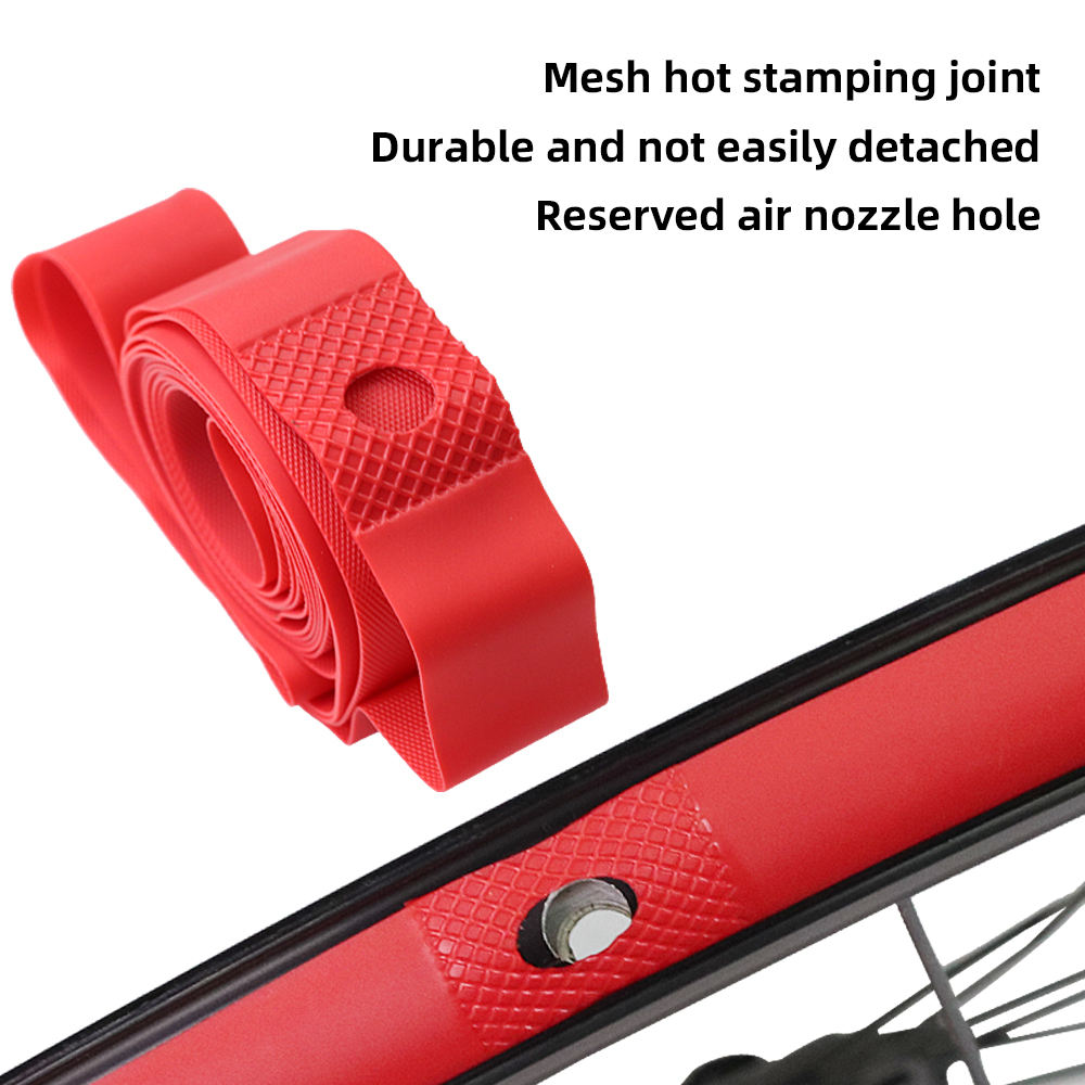 MOTSUV Fahrradfelgenstreifen, Reifeneinsatz, Schlauchschutz, PVC-Felgenband, Rennrad, 700 C26, 27,5, 29-Zoll-Fahrrad, eitern Gürtel, reifensicheres Band
