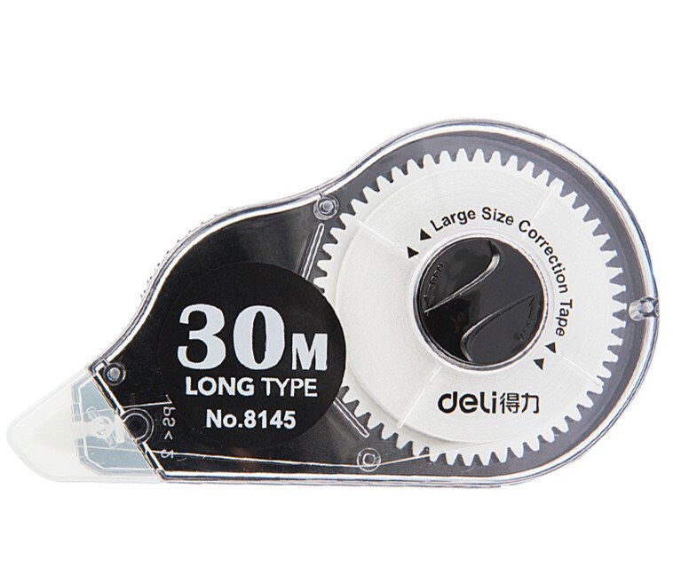 Deli 8145 Correction Tape Correction Sticker 30m Long Tape For Student Writing Correcting