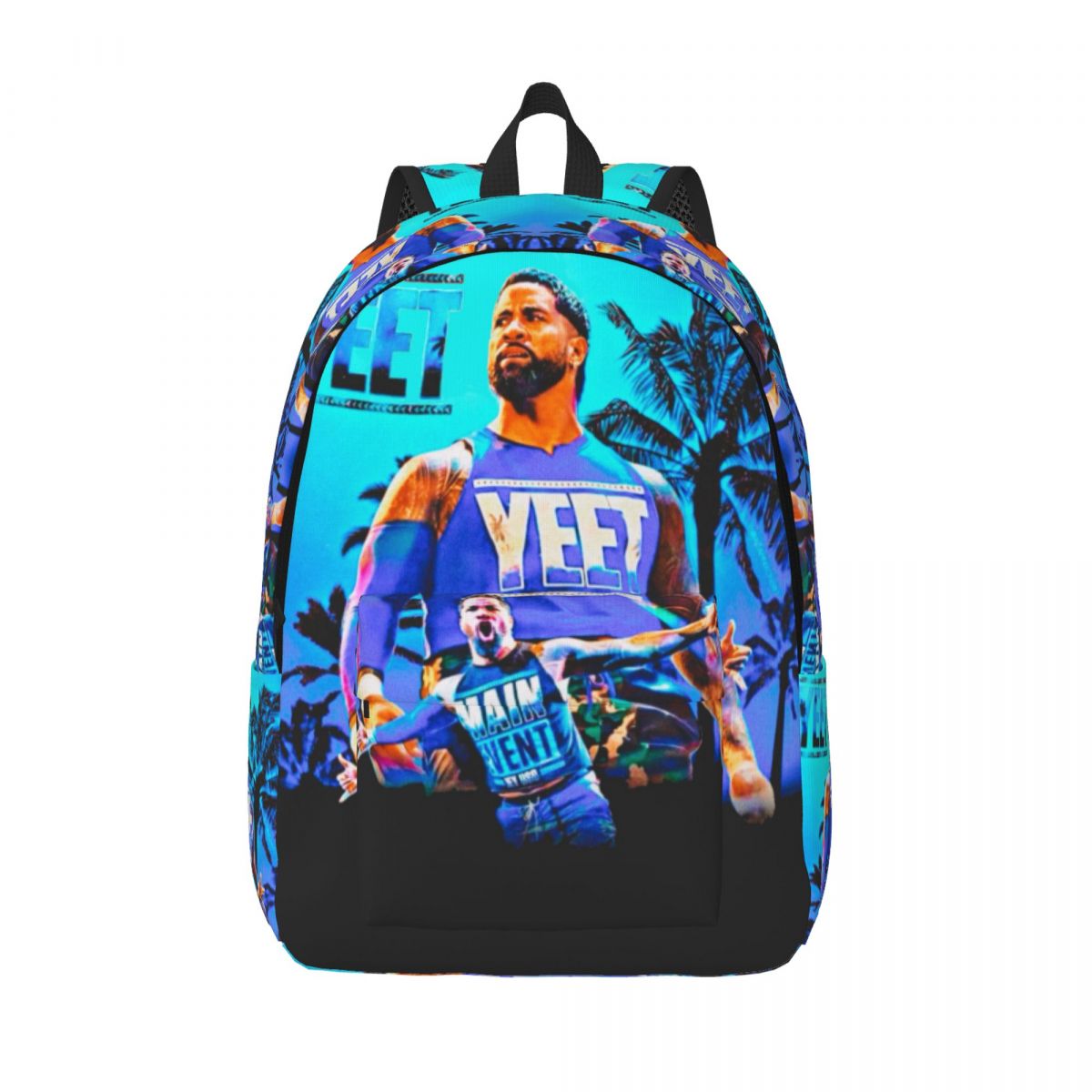 Custom Jey Uso Yeet Classics Canvas Backpack for Men Women School College Students Bookbag Fits 15 Inch Laptop Bags