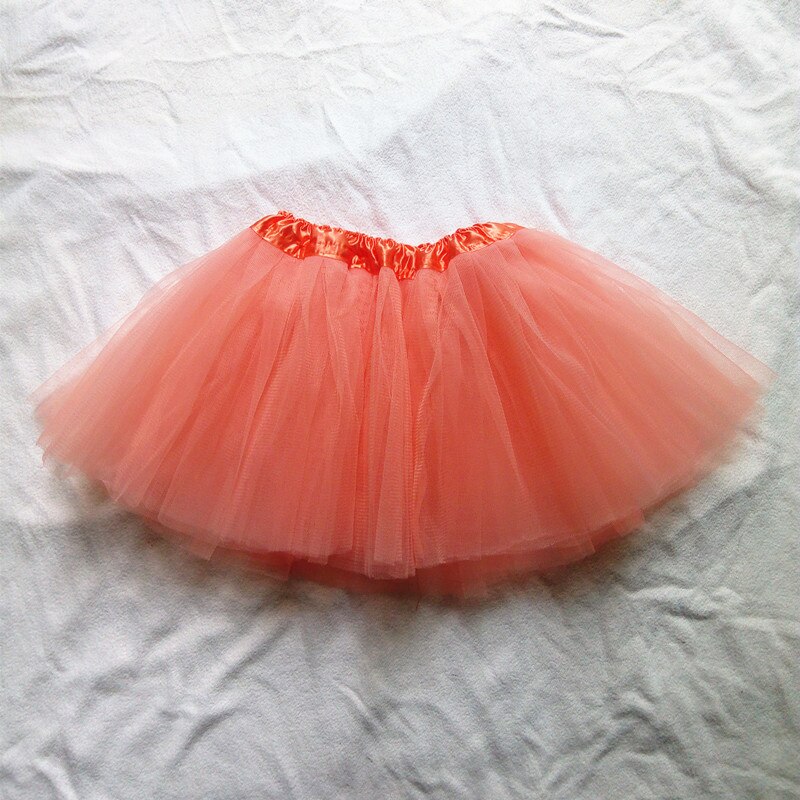 Falda de tutú para niñas, falda translúcida de hilo de red de 3 capas, hermoso color, falda de baile, falda deportiva barata para niñas, 1 unidad