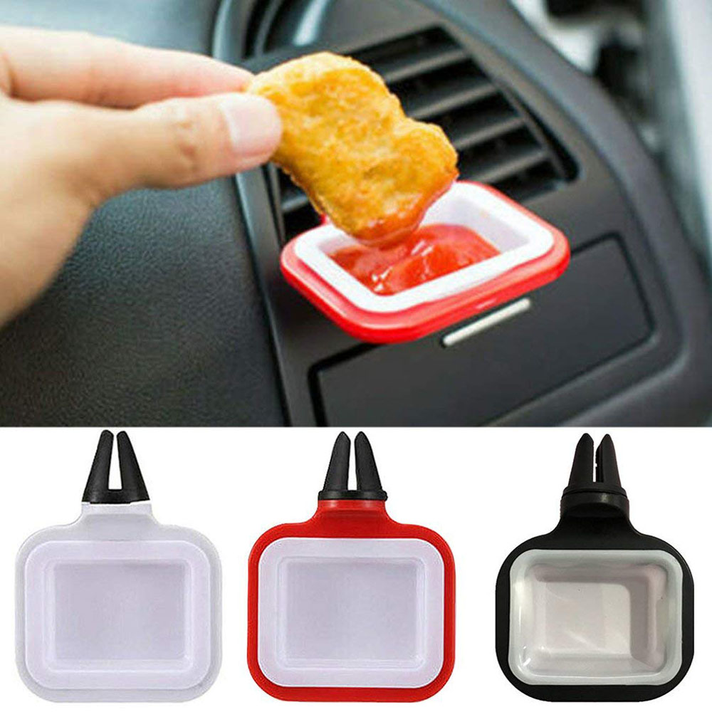 1 Pcs Portablecar Saus Houder Voor Ketchup En Dompelen Sauzen Auto Saus Houder Interieur Accessoires Auto-Styling