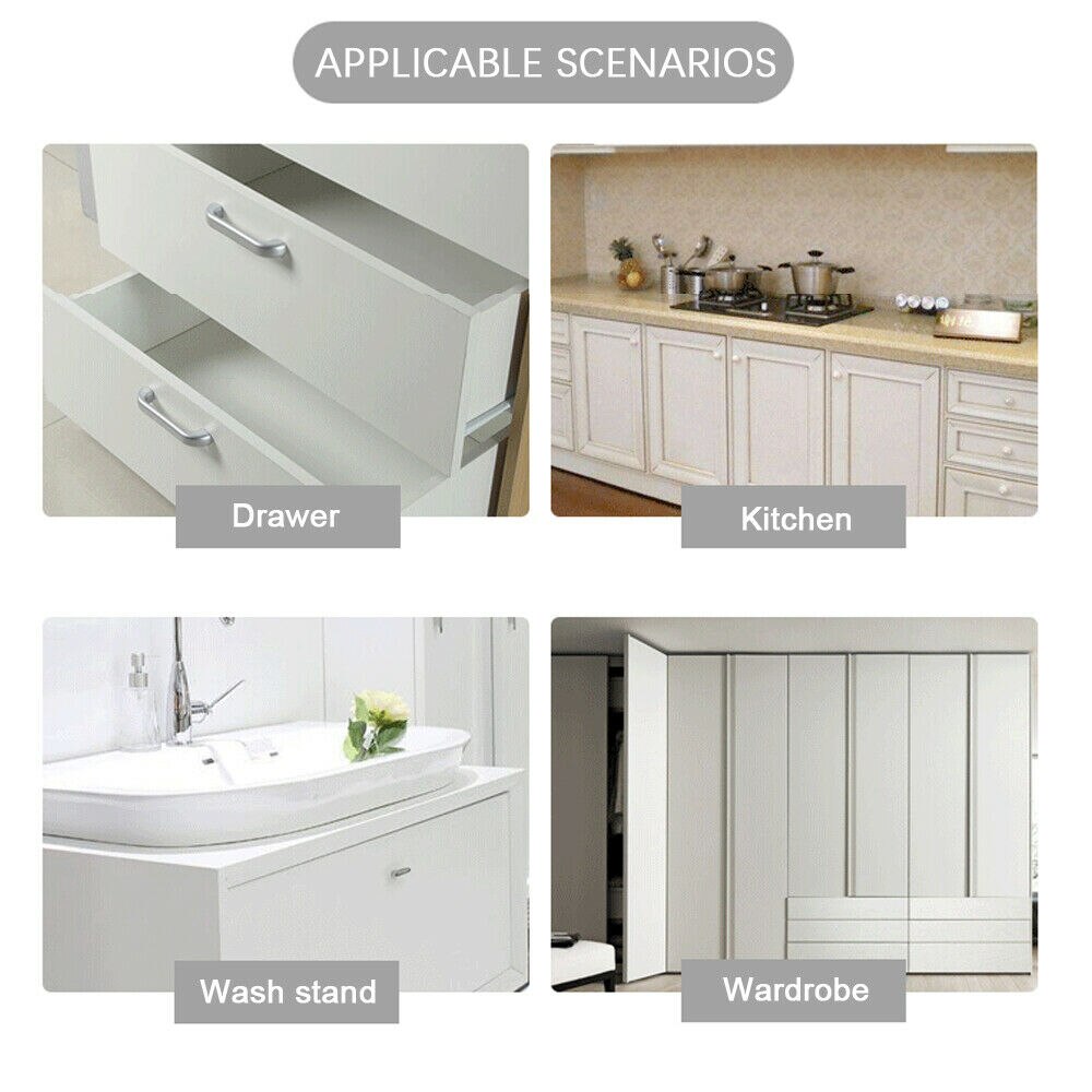 4PCS Magnetic Safety Invisible Cupboard Lock Baby Child Pet Proof Drawer Security