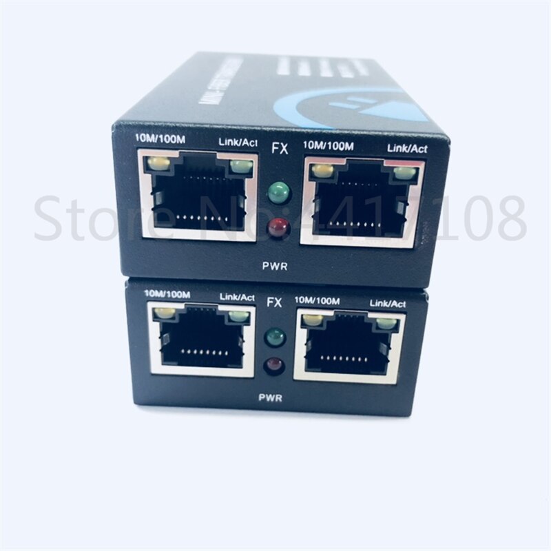 mini 10/100M Fast Ethernet Switch Converter 20KM Ethernet Fiber Optical Media Converter Single Mode 2*RJ45 and 1*SC fiber Port