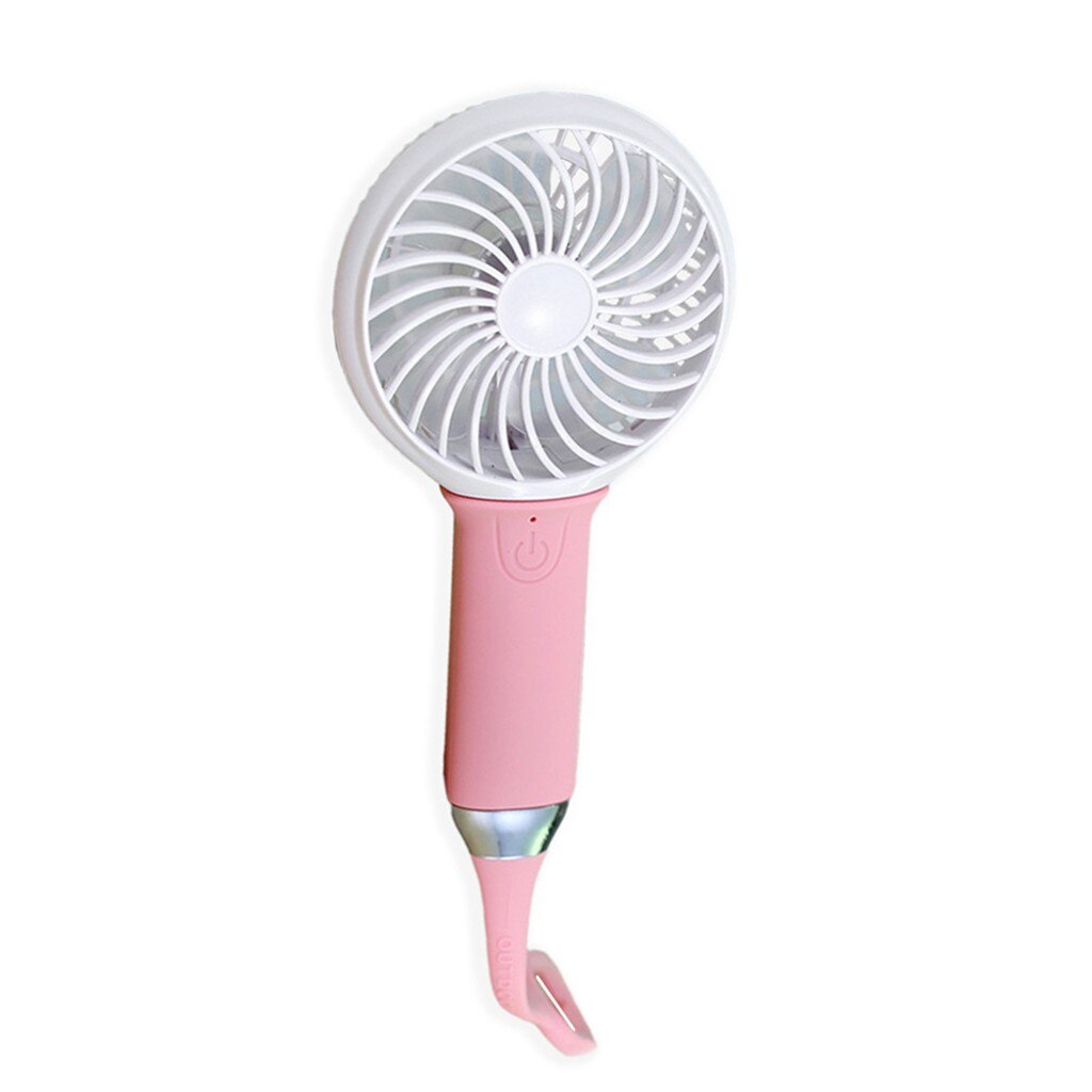 Low Noise Colorful Portable Desk Multi-function Mini Rechargeable Fan USB Three-Speed Adjustable Lighting Small Fan: PK