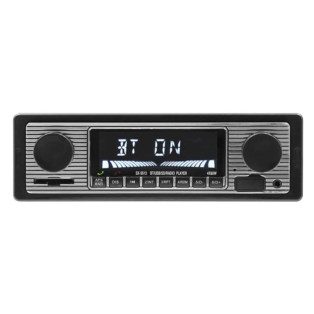 Erstatningsbil  mp3 spiller radio retro 12v bluetooth aux lcd 87.5-108m