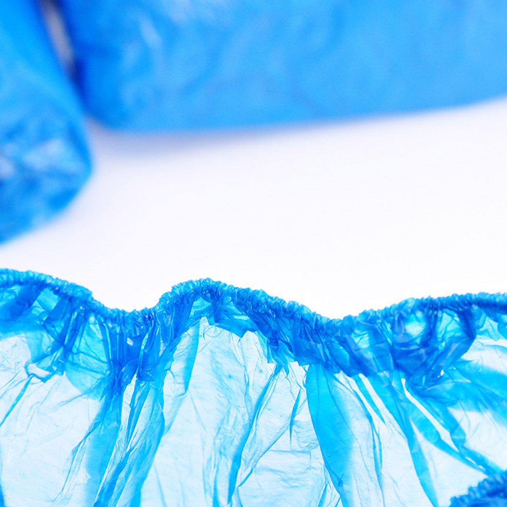 100 stuks wegwerpbare overschoenen/laarsovertrekken, extra dik, waterbestendig, beschermend, antislip, recyclebaar