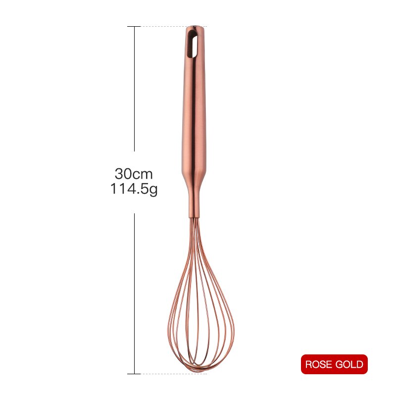 Neue Ei Schlägern Edelstahl Schneebesen Ei Edelstahl-düse Milch Schläger Ei Mischen Rühren Hand Schneebesen Rührgerät Küche Spielereien: Rose Gold
