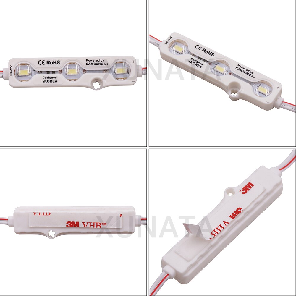 DC12V Samsung Chip LED Module Light 3LEDs 1.2W Super Bright Advertising LED Module Lamp IP68 5630 LED Sign Backlight