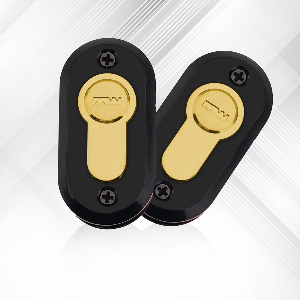 2pcs Universal False Van Door Anti Theft Deterrent Protection Security Kit Deadlock Locks: Gold