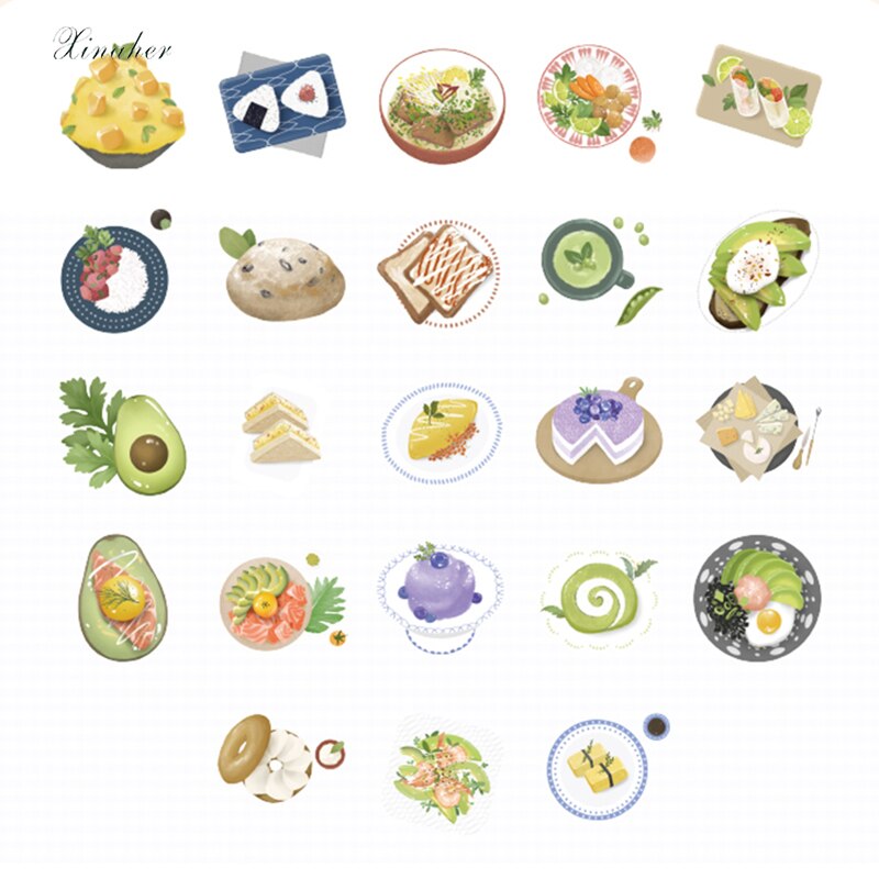 46 Pcs/box yummy food dessert mini paper sticker decoration stickers DIY for craft diary scrapbooking planner label sticker