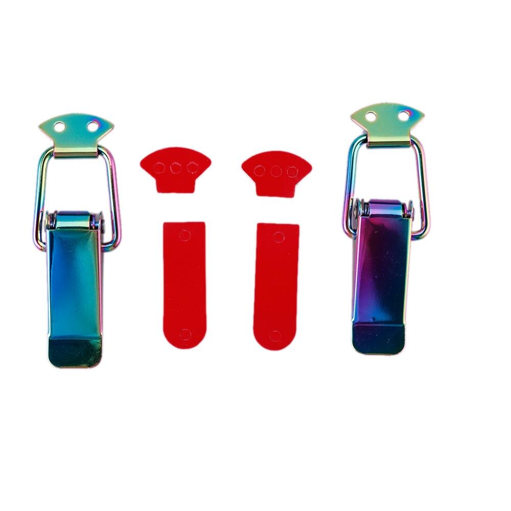 2Pcs Colorful Bumper Security Hook Lock Clip Kit Clip Hasp For Racing Car Truck Hood Quick Release Fasteners