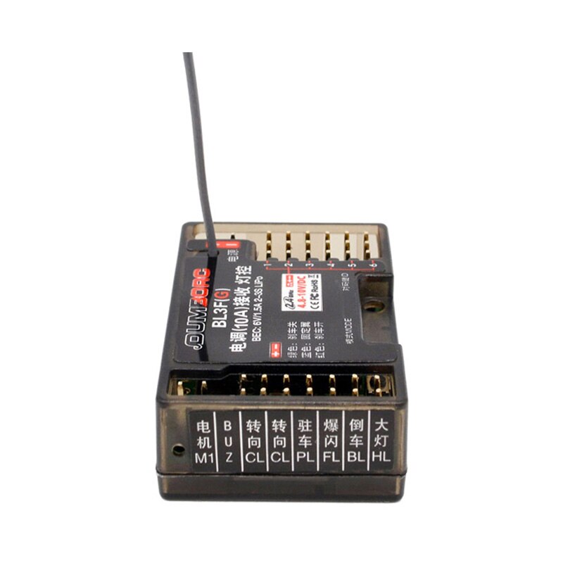 Dumborc BL3F BL3F(G) 2,4G 3 en 1 6CH receptor con Gryo controlador de luz ESC w/6V 1.5A BEC para 1/12 1/14 1/16 RC piezas de coche