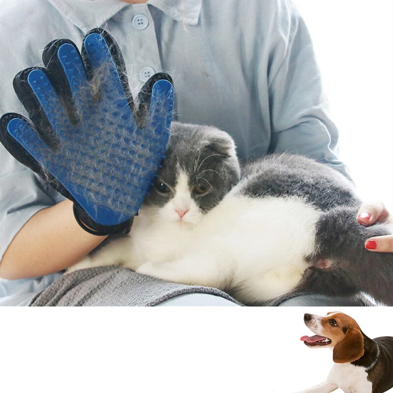 1 Uds guante para el cuidado del gato, guante para el pelo del gato, guantes para Cepillar el pelo del perro, peine para el baño de gatos, cepillo limpiador para el pelo del masaje
