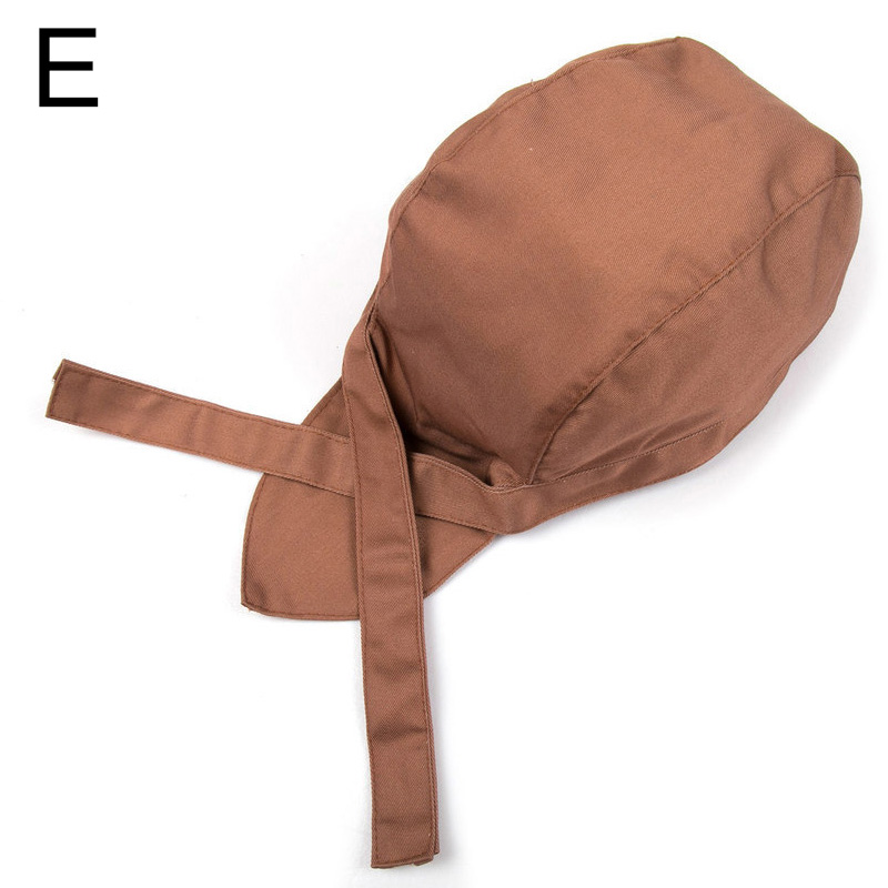 Hotel Chef Hats Turban Kitchen Working Caps Classic Korean Japanese Style Baotou Hat For Women Men Work Beanies Hats: E