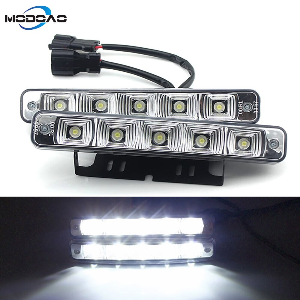 2 Stuks 6000K Waterdichte Super Heldere Auto Stijlvolle Light10W 12V Super Heldere Led-dagrijverlichting Auto Daglicht drl Mistlamp