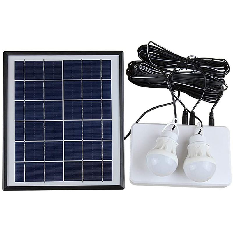 Portable Power Solar Generator With Solar Panel Generator Kit With Camping Light Emergency Power Supply With Battery USB
