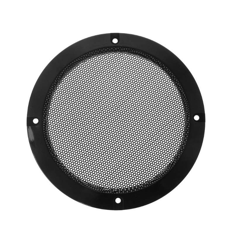 Cubierta protectora de Metal para altavoces, rejilla de acero laminado en frío, decorativa, círculo, accesorios para altavoces DIY, 2 uds.