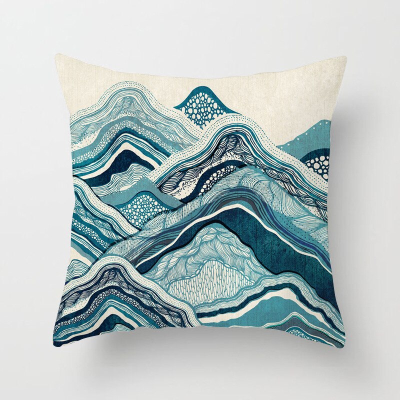 Housse de coussin carrée en velours avec imprimé Mandala, décoration de la maison, style nordique rétro, peau de pêche, taie d'oreiller: Bourgogne