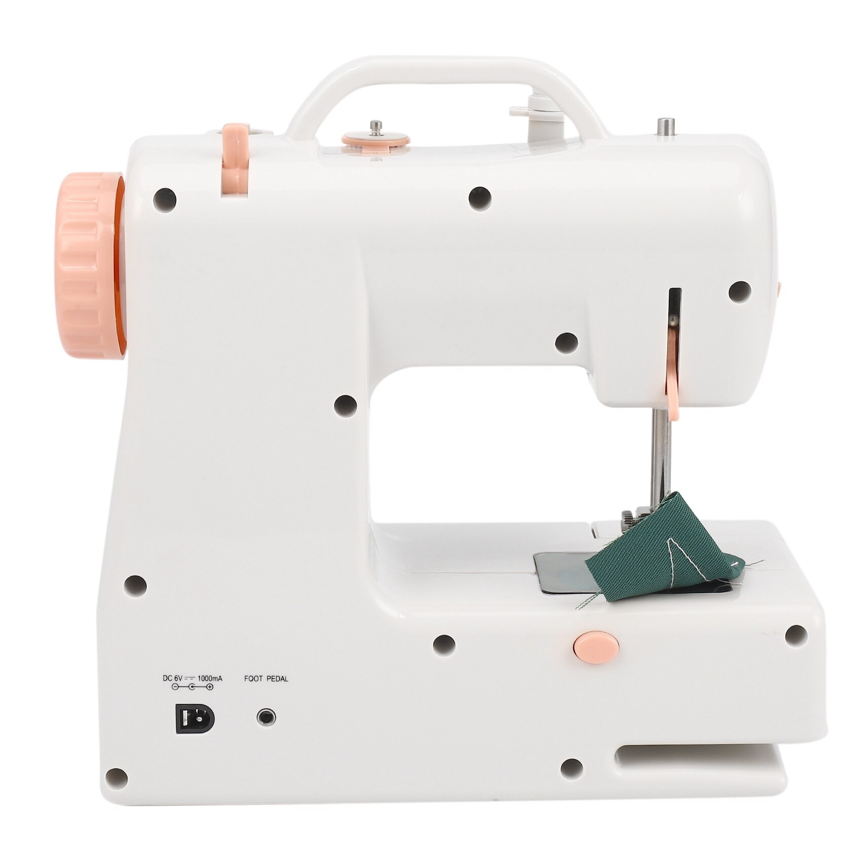 Mini Sewing Machine Fhsm-318 Built-In Light Household Multi-Function Crafting Mending Machine Easily Carried Eu Plug