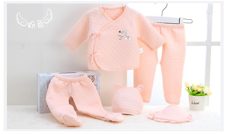 0-3 meses recién nacidos ropa interior de algodón tres piezas: Rosa / 3M