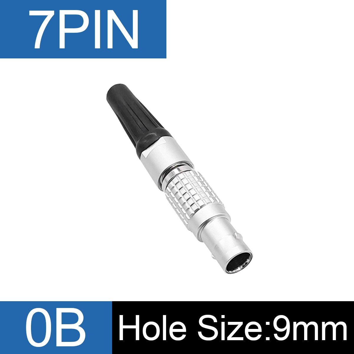 1Set 0B Connector 2 3 4 5 6 7 9 Pin FGG Plug For Sound Device Metal Circular Plug Cable Connector EGG Socket: green