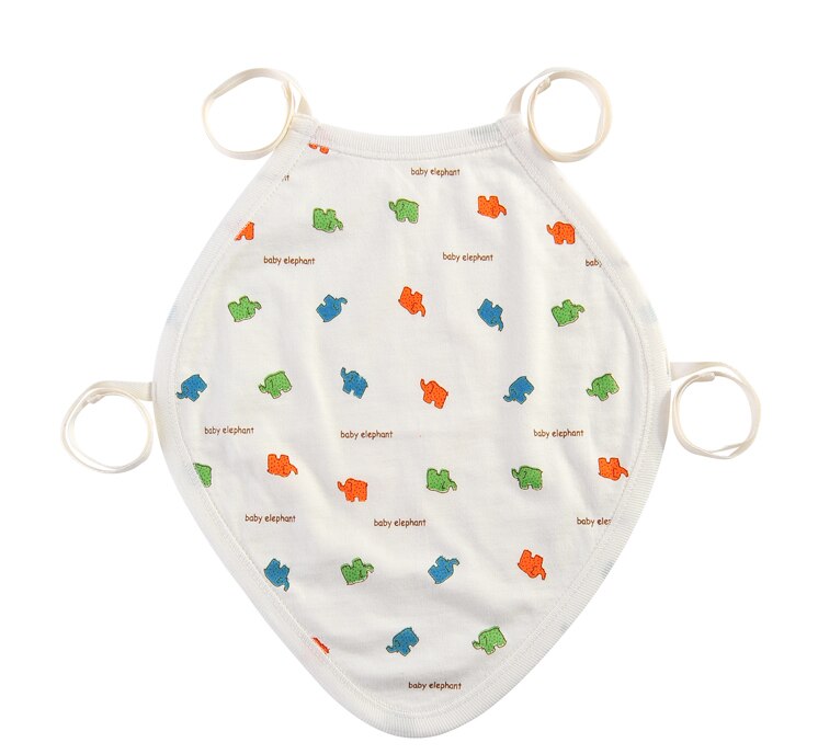 Accessorio del bambino Del bambino pettorina rutto con la Cinghia per il Nuovo nato Tute Del bambino Del Cotone Bavaglini Alimentazione Del bambino per I Bambini Del bambino in 100% Cotone: elefante