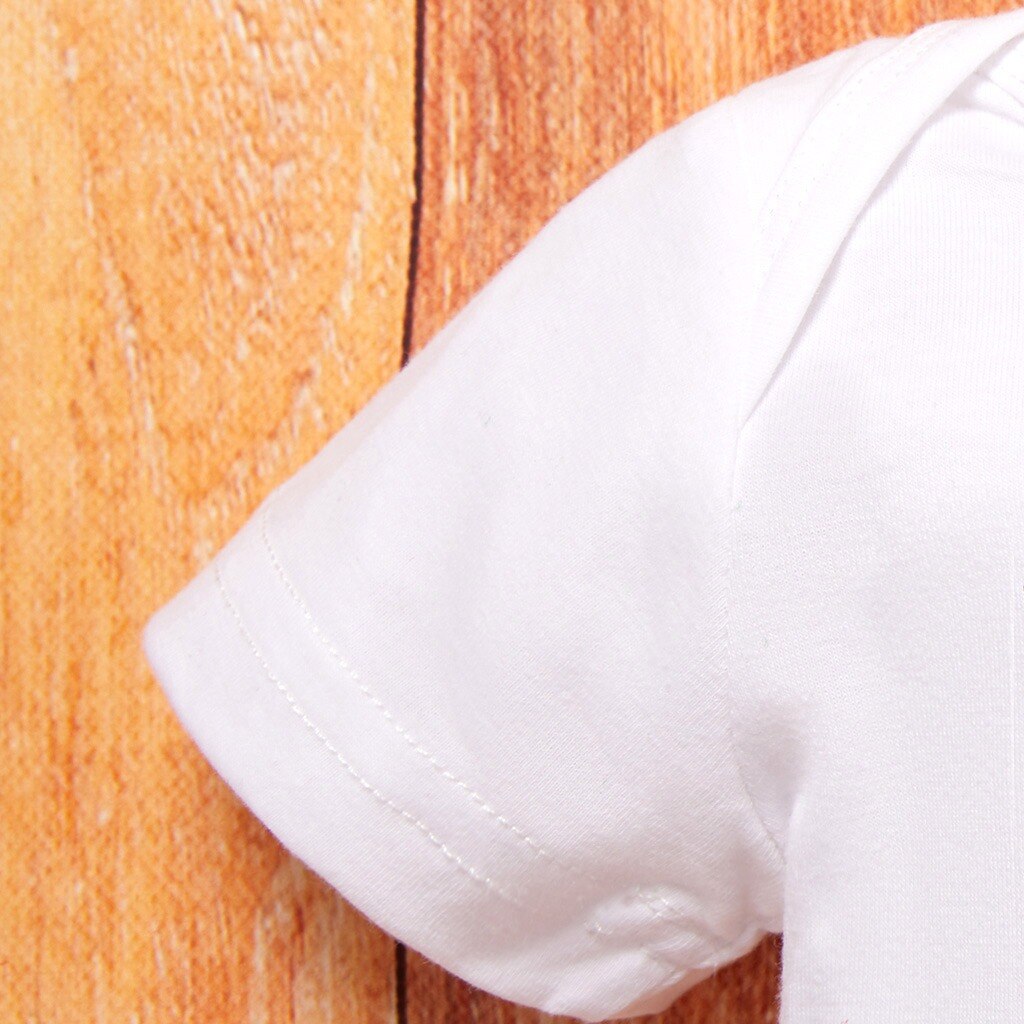 Baby Meisje Jongen Romper Kleding Brief Afdrukken Korte Mouwen Zomer Baby Bodysuit Jumpsuit