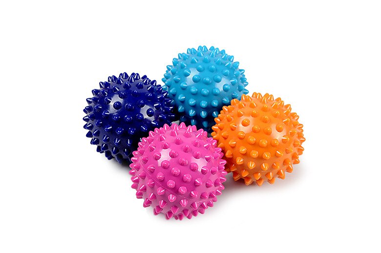 Durable PVC Spiky Massage Ball Trigger Point Sport Fitness Hand Foot Pain Relief Plantar Fasciitis Reliever Hedgehog 7cm Balls