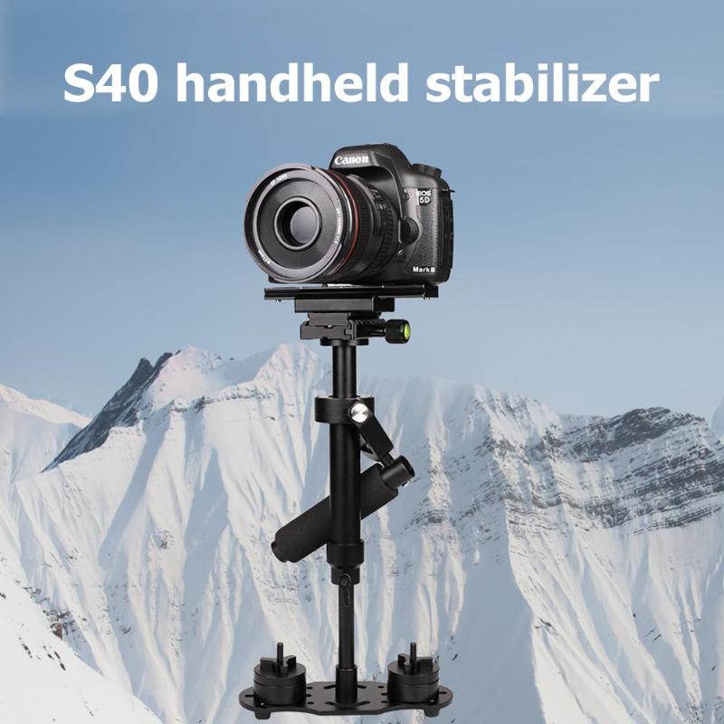 Estabilizador de vídeo portátil de aleación de aluminio S40 40cm para Steadycam Steadicam estabilizador para cámara Canon Nikon Sony DSLR