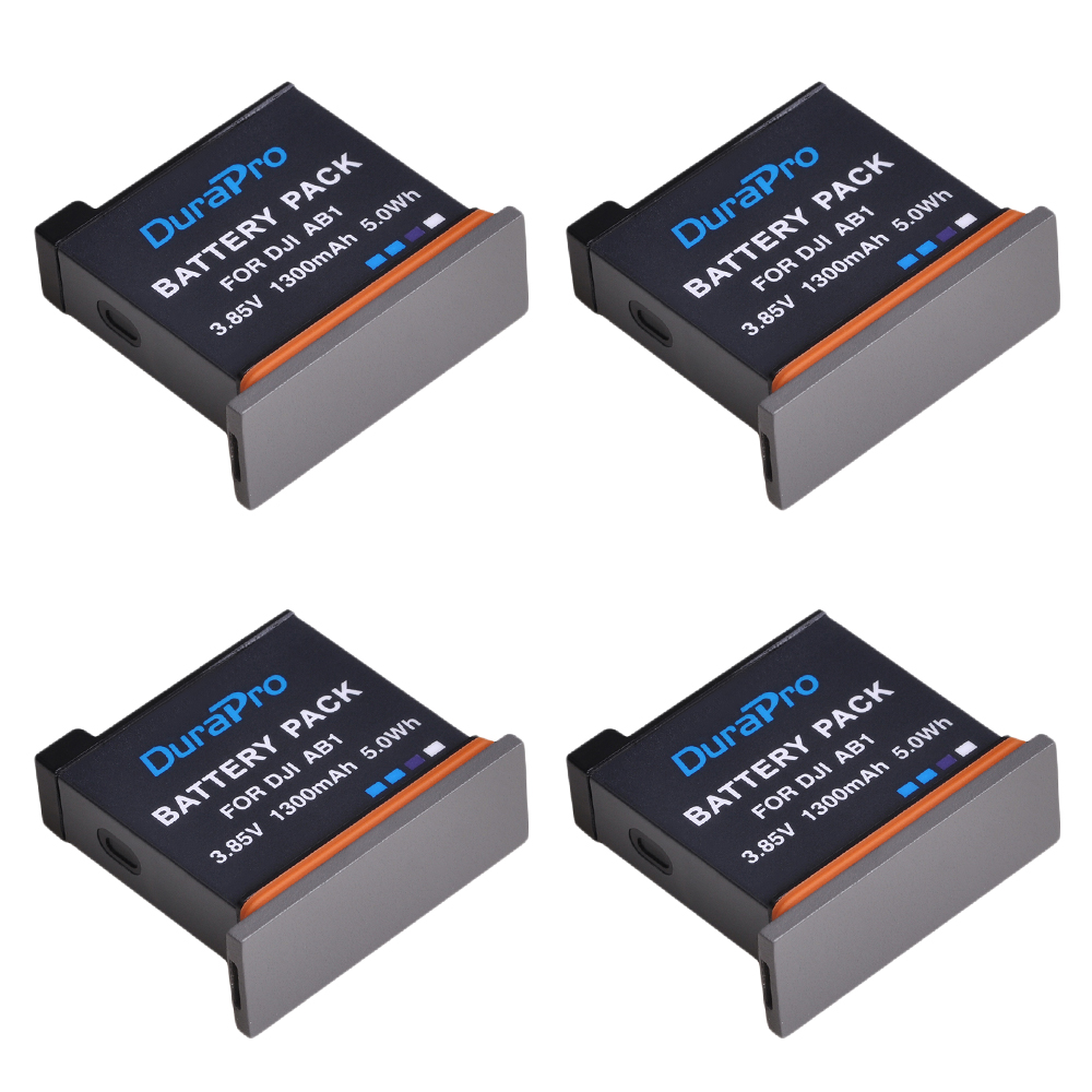1pc 1300mAH AB1 Replacement Camera Battery Pack for DJI Osmo AB1 Action Sport Camera: 4 Battery