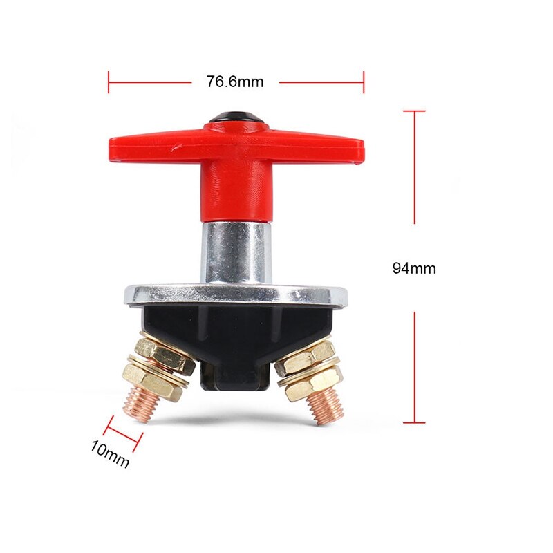 1500VAC Fixed Key Battery Isolator Cut Off Kill Switch 12V / 24V Heavy Duty Electrical Switch for Auto Truck Boat