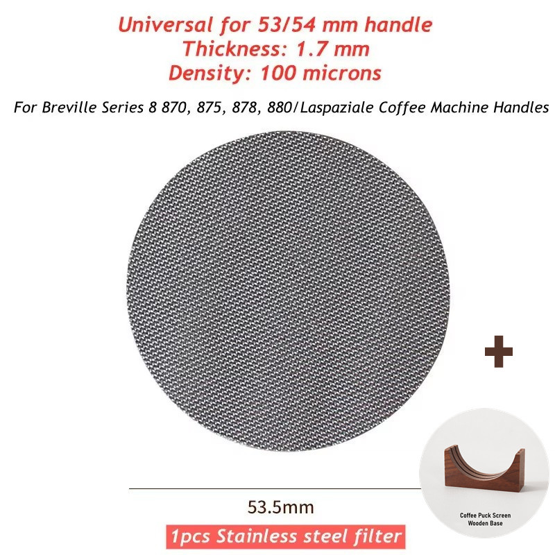 49mm Coffee Puck Screen 58mm 51mm 54mm 53mm Portafilter Filter Mesh Plate Coffee Filter Screen Espresso Puck Screen Coffee Maker: Ivory