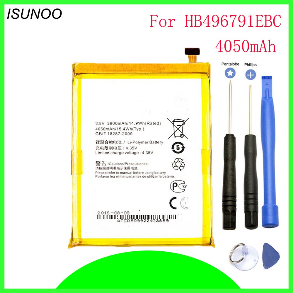 ISUNOO 4050 mAh HB496791EBC bateria robić Huawei kumpel U06 wspiąć się MT1 U06 kumpel 2 MT2-L05 MT2-L02 z narzędzia robić naprawy