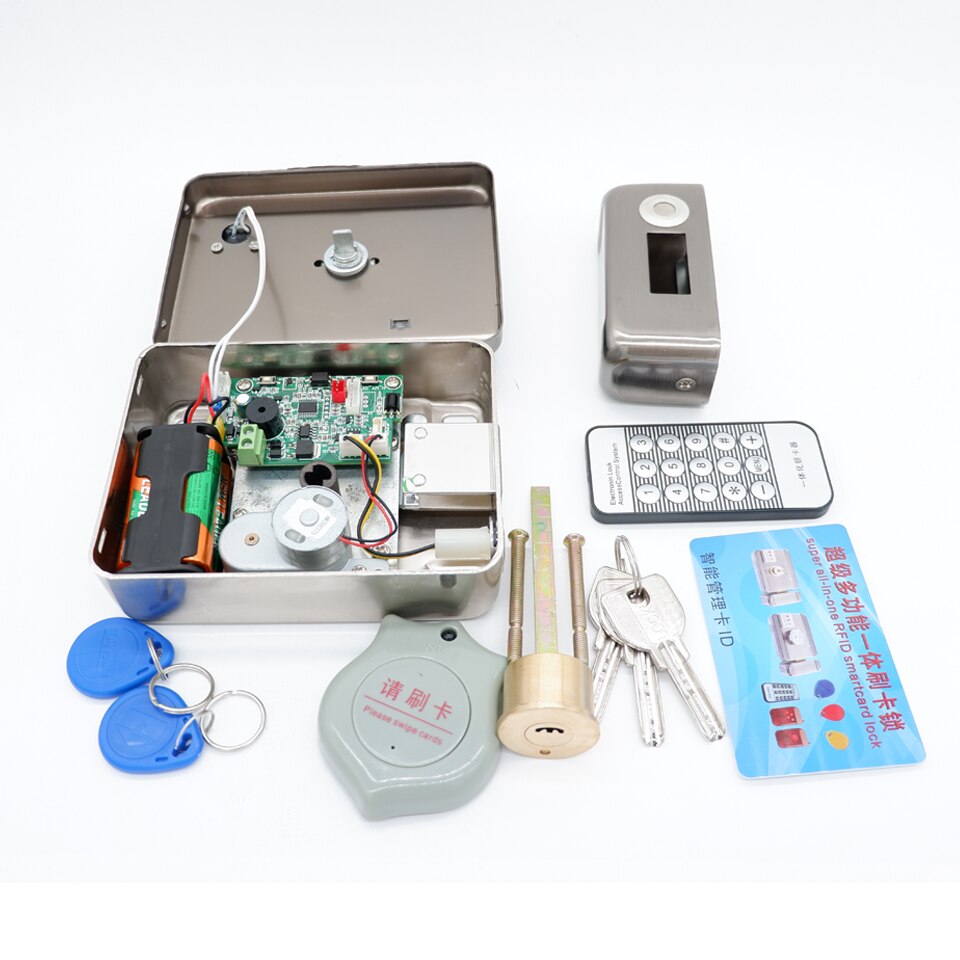 AA Dry Battery Easy Install Smart Lock RFID Electronic Locker Door Lock Wireless Rfid Electronic Battery Proximity Card Lock