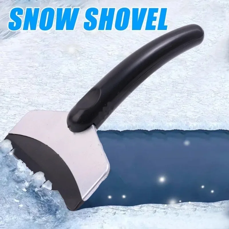Auto Sneeuwscheppen Voorruit Roestvrij Staal Ijskrabber Hosuhold Keukenreiniger Zuigmond Mes Auto Sneeuw Schoonmaken Gereedschap