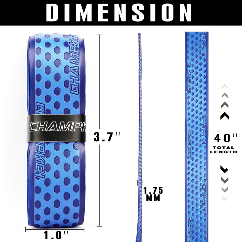 Pu baseballbat tape, 1.75mm stk. stødabsorberende, flerfarvet, skridsikkert sportstilbehør, bockey, cricket, softballbat, greb