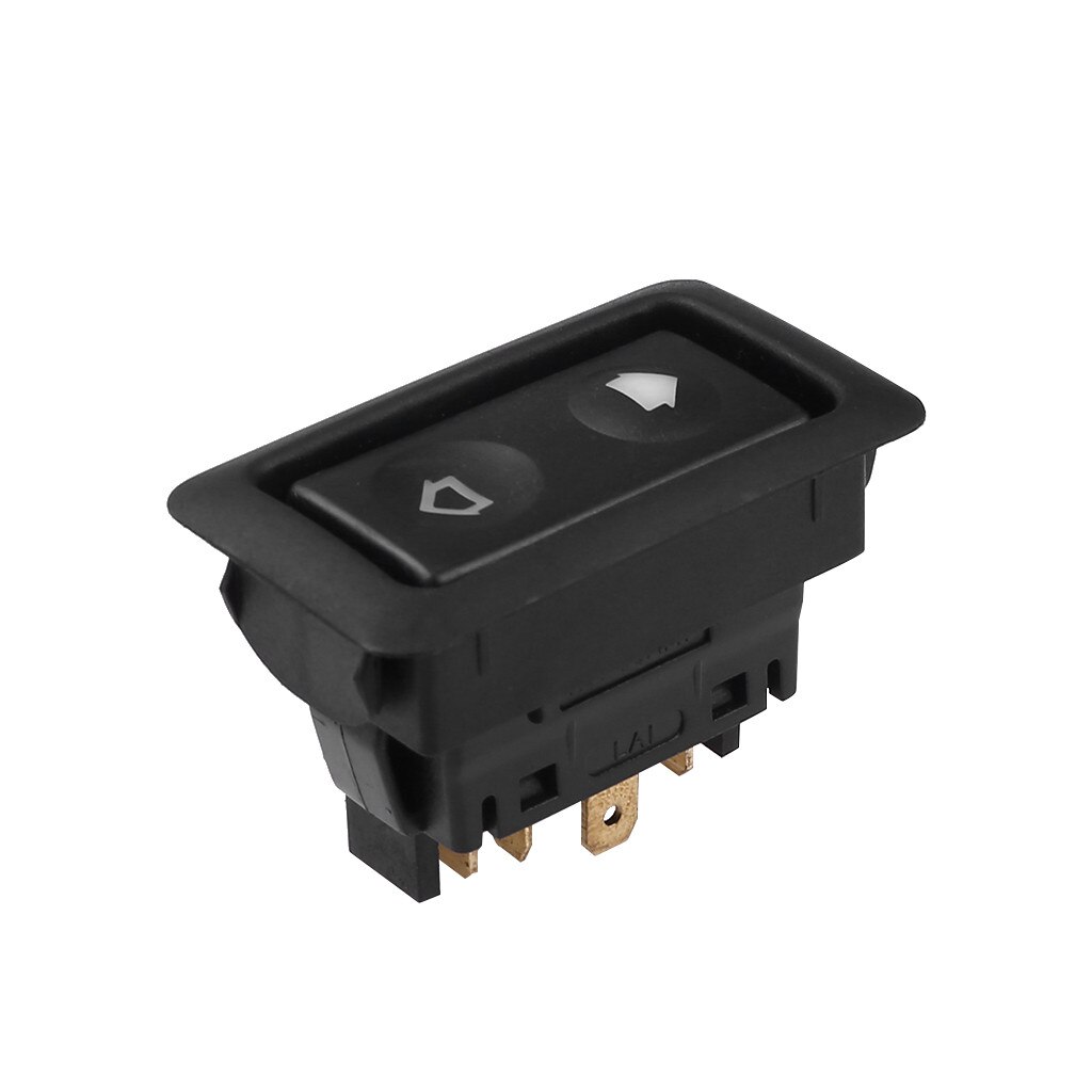 Interrupteur universel pour vitres de voiture, 6 broches, 12V, 24V, marche/arrêt, commande de Console SPST, boutons poussoirs