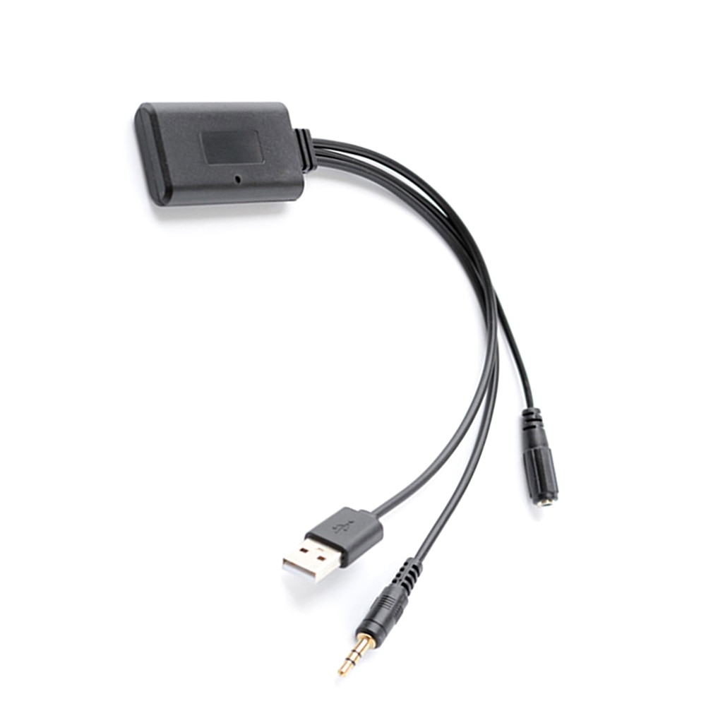 Bil 12v bluetooth modul adapter trådløs radio stereo aux-in aux kabel adapter med mikrofon trådløs til honda