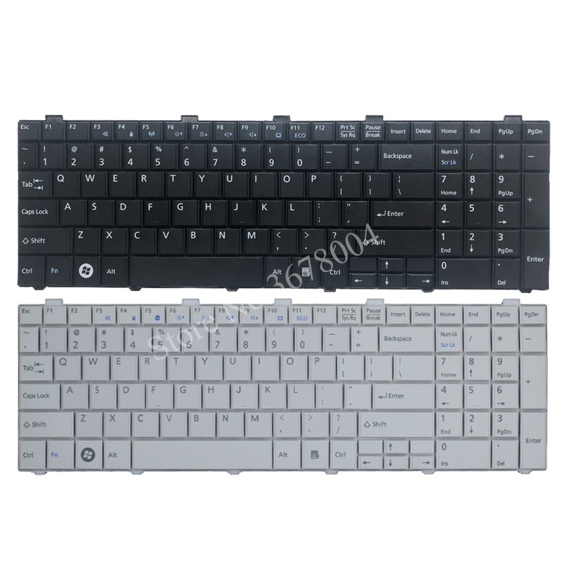 US Keyboard For Fujitsu Lifebook AH530 AH531 NH751 A530 A531 Black English Laptop Keyboard