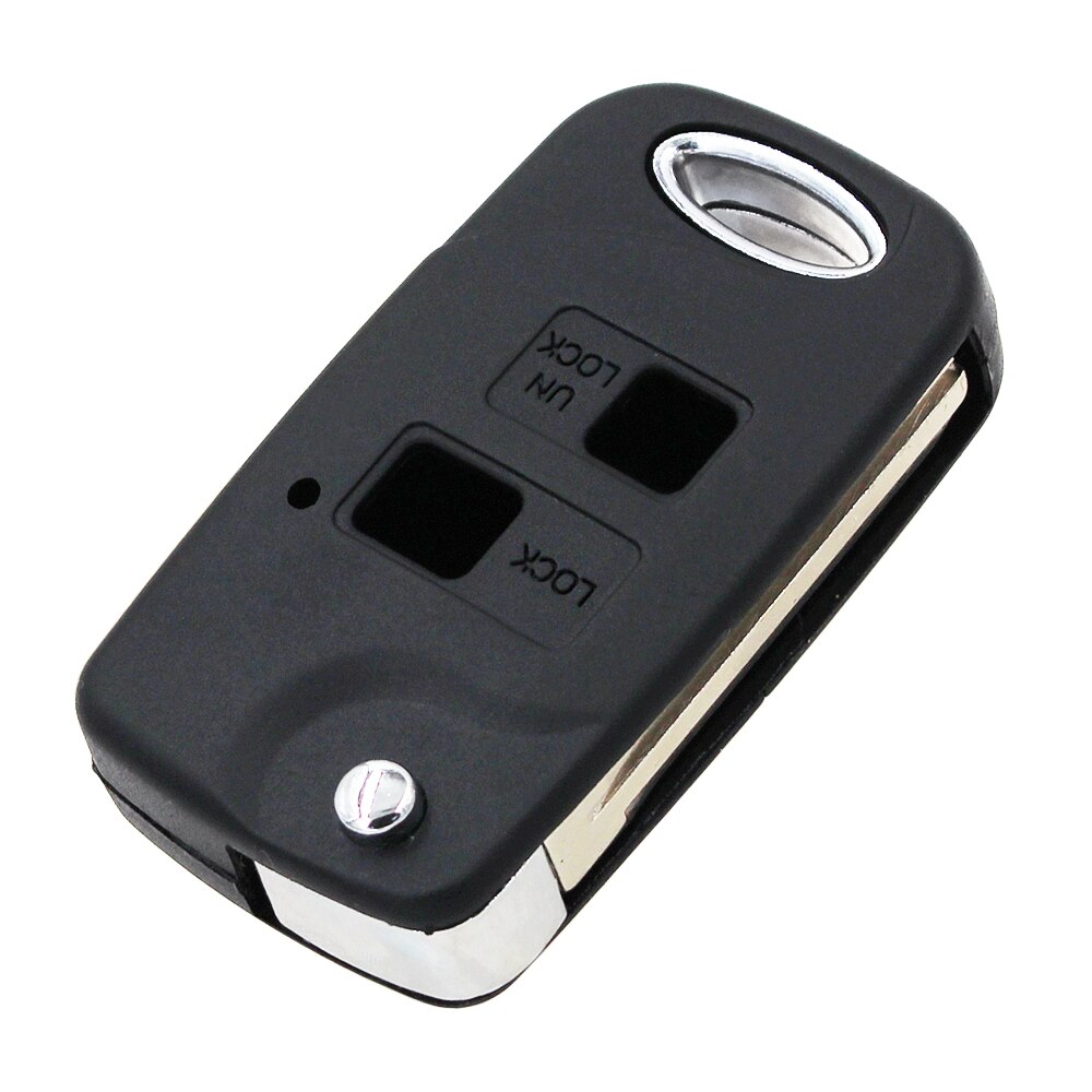 2 Button Folding Flip Remote Key Shell Case For Toyota Rav4 Corolla Camry Echo Prado Celica Avensis Tarago TOY43 / TOY47 Blade