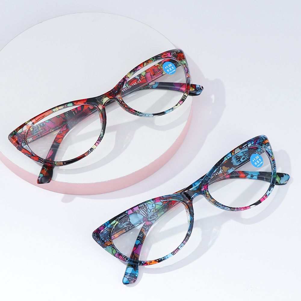 Floral Reading Glasses Urltra-Light Eye Protection Women Flowers Comfortable Eyeglasses
